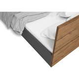 Marckeric Crni bračni krevet s prostorom za odlaganje i podnicom 160x200 cm Malta - | shoptok.hr