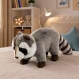 Plush Raccoon Mascot Cuddly Toy Realistic Gray 45 cm | shoptok.hr
