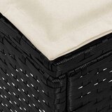  Vrtni otoman 2 Komad Crna i Krema 38 x 38 x 45 cm PE ratan | shoptok.hr