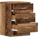 vidaXL Nočne omarice 2 kosa starega lesa 38x35x55 cm inženirski les | Shoptok.si