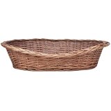  Košara za pse / krevet za ljubimce od vrbe prirodna boja 70 cm | Eponuda.com