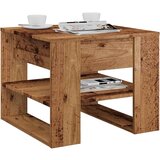 vidaXL Kava miza iz starega lesa 55,5x55x45 cm Inženirski les Cene