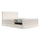 Maison de Rêve Kremno bela boxspring postelja s prostorom za shranjevanje 160x200 cm Blend – | Shoptok.si