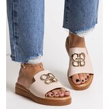 Gemre Beige flip-flops with decorative buckle Jinan | ePonuda.com