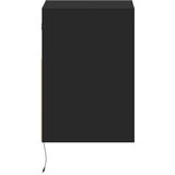  Zidni TV ormarići s LED svjetlima 2 kom crni 41x31x45 cm | shoptok.hr