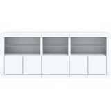  Komoda s LED svjetlima bijela 162 x 37 x 67 cm | shoptok.hr