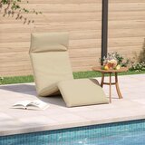  Sklopiva ležaljka za sunčanje bež boje 175x54x8,5 cm Oxford tkanina | shoptok.hr