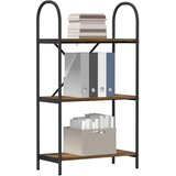 vidaXL Knjižna polica Dimljeni hrast 60 x 30 x 109 cm Konstruiran les | Shoptok.si