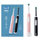 Oral-b Pro 1 Crna/Roze sa 2. ruckom za Elektricne cetkice zube Duopack | shoptok.hr