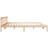 Dugi okvir kreveta bez madraca bijeli 200x210 cm od borovine | shoptok.hr