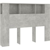  Uzglavlje s ormarićem siva boja betona 140 x 18,5 x 104,5 cm | shoptok.hr