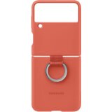 Samsung Originalen tanek silikonski ovitek s prstanom za Galaxy Z Flip 3 - oranžen, (20629496) Cene