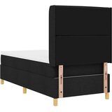  s opruga kutije s LED trakama Crna 80 x 200 cm tkanina | shoptok.hr