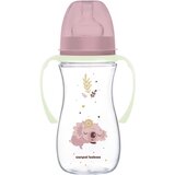 Canpol Sleepy Koala Easy Start Anti-Colic Bottle Pink 12m+ otroška steklenička proti krčem 300 ml za otroke | Shoptok.si
