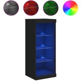 Maison Chic Komoda - Predalnik z LED lučkami črna 41x37x100 cm, (21717409) Cene