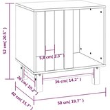  Kućica za pse boja meda 50 x 40 x 52 cm od masivne borovine | shoptok.hr