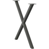 vidaXL Noge blagovaonski stol X-oblika 2 kom 70x(72-73) cm čelik | shoptok.hr