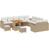  13-dijelni vrtni set sofa s jastucima bež poli ratan akacija 3-dijelni vrtni set za objede s jastucima bež poli ratan akacija | shoptok.hr