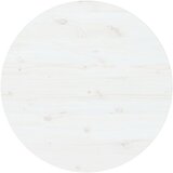 vidaXL Mizna plošča bela Ø90x2,5 cm trdna borovina Cene