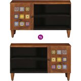 TV ormar s pohranom Orah 80 x 31 5 x 46 cm Čvrsto drvo manga | shoptok.hr