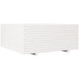 Maison Chic Vrtno cvetlično korito - Cvetlični Lonec belo 110x110x49,5 cm trdna borovina, (21789147) Cene