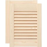 vidaXL Kabinetna vrata Louvred 2 kosa 39,5x29,5 cm Masivni les Pine | Shoptok.si