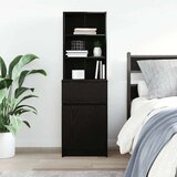 vidaXL Noćni ormarić crni 39x35x125 cm od konstruiranog drva | shoptok.hr