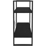 vidaXL ormarić za knjige s 2 razine crni 100 x 30 x 70 cm od borovine | shoptok.hr
