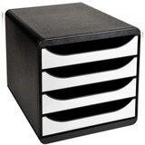 Multiform Predalnik T-Office Set, 4 predali, črn Cene