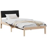  Okvir kreveta Smeđa i crna 90 x 200 cm Masivna borovina | Eponuda.com