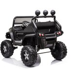  Licencirani auto na akumulator Mercedes Unimog S - crni | shoptok.hr