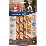 8in1 poslastica za pse Triple Flavour rolls 3 komada, 113g | shoptok.hr