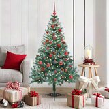 vidaXL Umjetno božićno drvce s stalakom Zelena 150 cm PVC i čelik | shoptok.hr