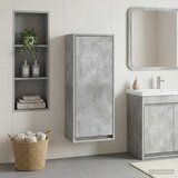  Umivaonik s policom za zid Betonska siva 35 x 20 x 81 cm | shoptok.hr