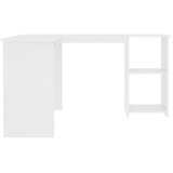  Kutni radni stol bijeli 120 x 140 x 75 cm konstruirano drvo | shoptok.hr