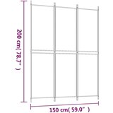  Paravan - Sobna pregrada s 3 panela antracit 150 x 200 cm od tkanine - Antracit 150 x 200 cm 1 3 | shoptok.hr