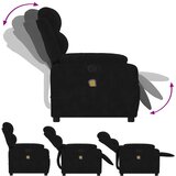  Masažna fotelja od crnog baršuna | shoptok.hr