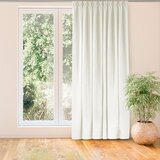 Curtain MILANA color creamy style classic flex 7.5 cm with double pleat chenille 140x270 HOMEDE | shoptok.hr