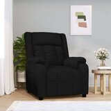 vidaXL Naslanjač iz črnega blaga | Shoptok.si