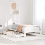 vidaXL Okvir kreveta s ladicama bez madraca bijeli 90x190 cm Cijene
