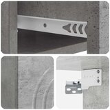  Stenski nočni omarici 2 pcs Betonsko siva 33 x 34,5 x 20 cm, (5000209626) | Shoptok.si