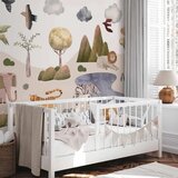  Foto tapeta - Africa for Toddlers - Savannah Animals in Pastel Colours 150x105 Standard | shoptok.hr