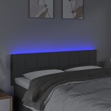  LED uzglavlje tamnosivo 144x5x78/88 cm od tkanine | shoptok.hr