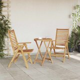  Stolica 2 pcs Smeđa 64.5 x 52 x 108 cm Čvrsto teak drvo | shoptok.hr