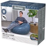 Bestway fotelja na napuhavanje 112x112x66 cm - plava Slike