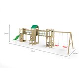 Fungoo Set SPACE LONGER - drveno vrtno igralište | shoptok.hr