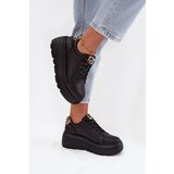 VINCEZA Leather Women's Sneakers On Platform Leopard Cijene