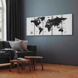 Artgeist Slika Na Platnu Black And White Map | Shoptok.si