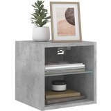 TV ormarić s LED svjetlima siva boja betona 30 x 28 5 x 30 cm | shoptok.hr
