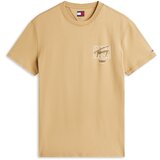 Tommy Jeans Majica bež / črna / bela | Shoptok.si